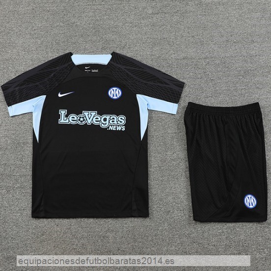 Nuevo Entrenamiento Conjunto Completo Inter Milan 23/24 Negro I Azul Baratas